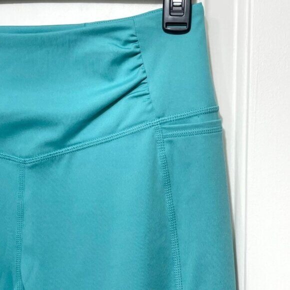 New Free People FP Movement Breathe Easy Leggings Turquoise - Picture 10 of 13
